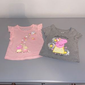 Peppa Pig - 2 Shirts - Size 18M
